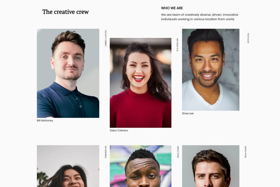 The creative crew